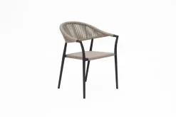 Own Living stapelbare dining tuinstoel casino ash grey