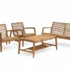 Own Living stoel-bank loungeset buton teak