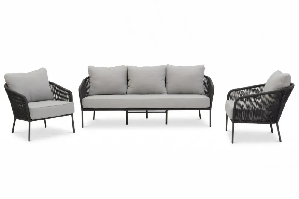 Own Living stoel-bank loungeset rodina lava grey