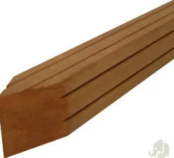Paal gepunt bangkirai l305b9h9cm