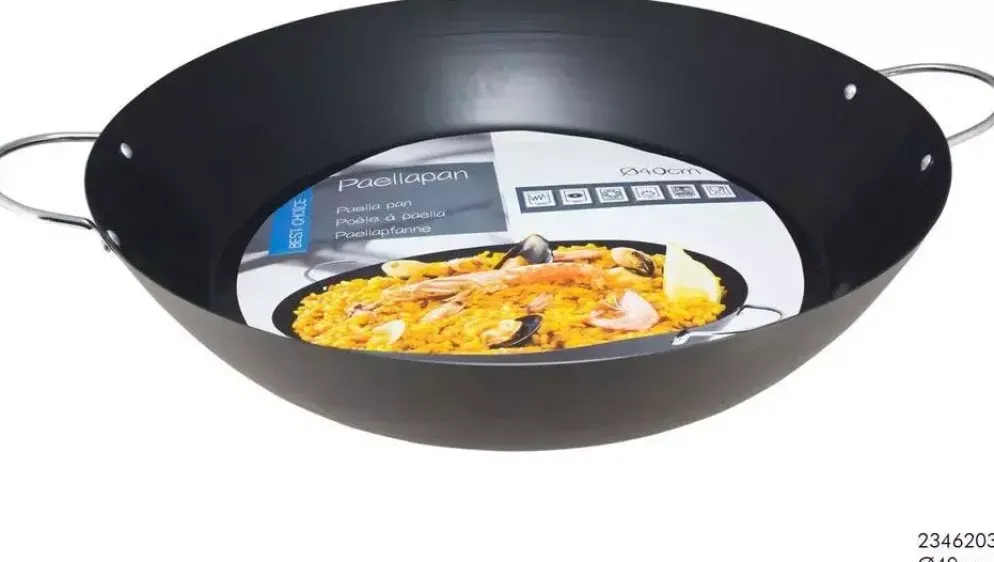 Paellapan ø40cm staal