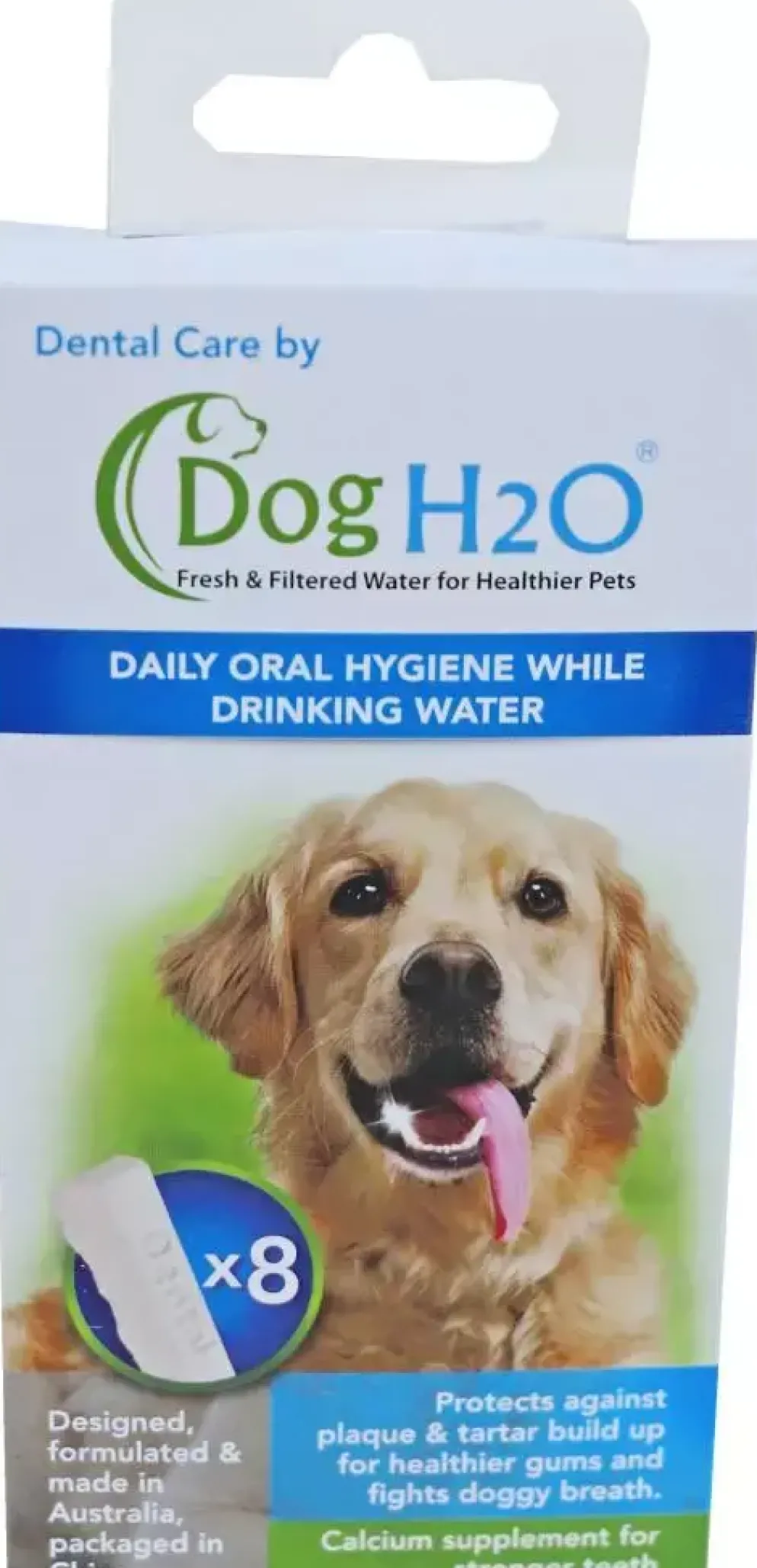 Pak à 8 dental care tabletten voor waterbak Cat H2O