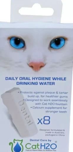 Pak à 8 dental care tabletten voor waterbak Cat H2O