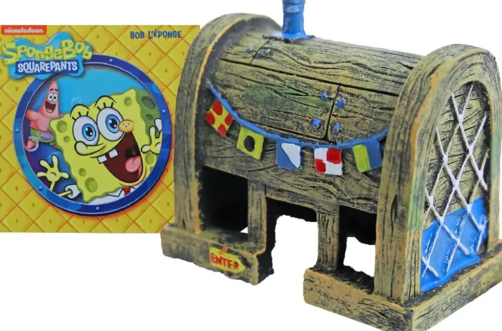 Penn Plax Sponge Bob ornament, mr. Krabs huis, 8 cm. SBAR22