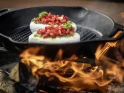 Petromax gietijzeren grill skillet 2 handvatten 30cm