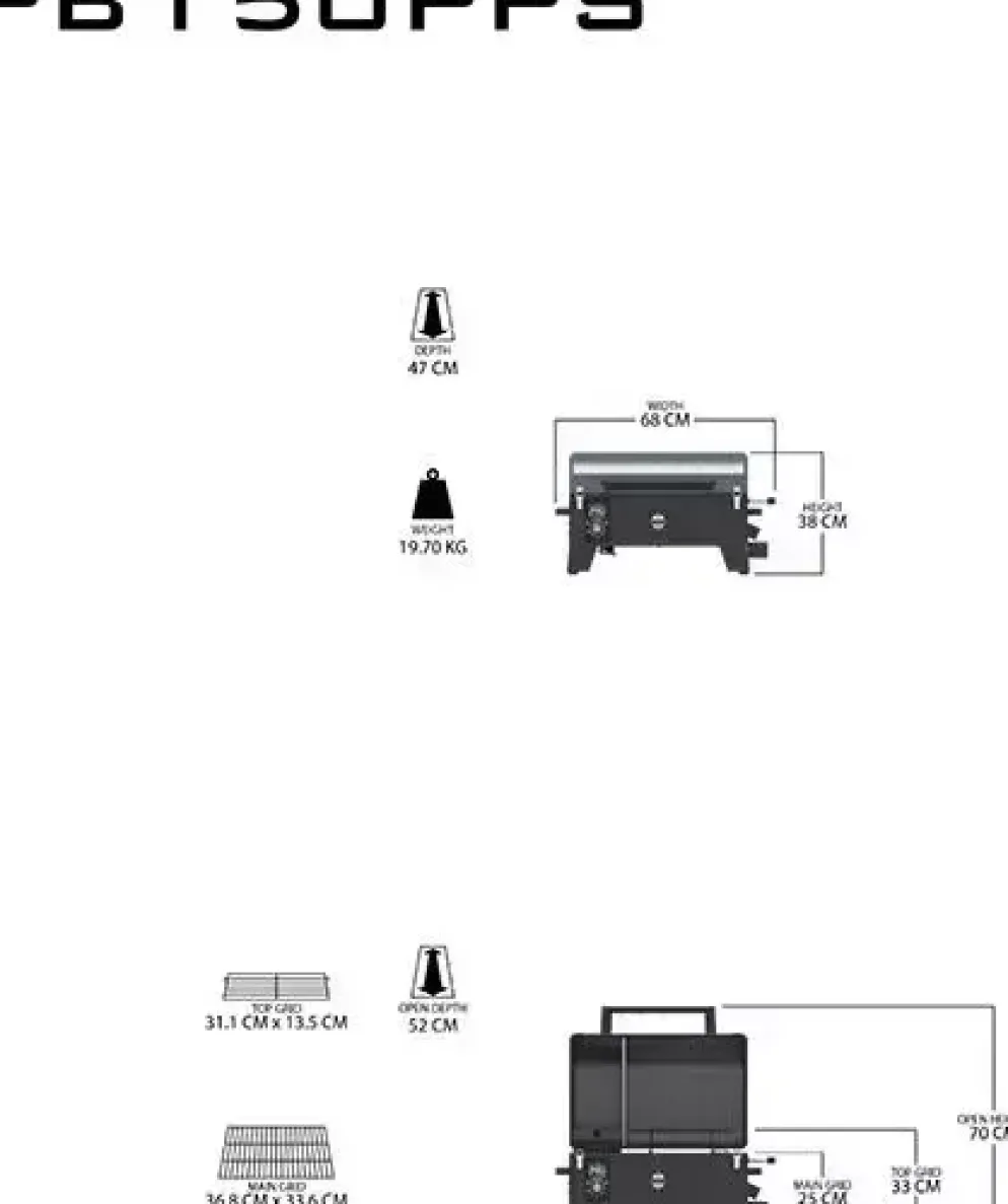 Pit Boss Navigator 150 draagbare houtpellet grill