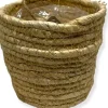 Plantenmand maïsschil 10x9cm naturel