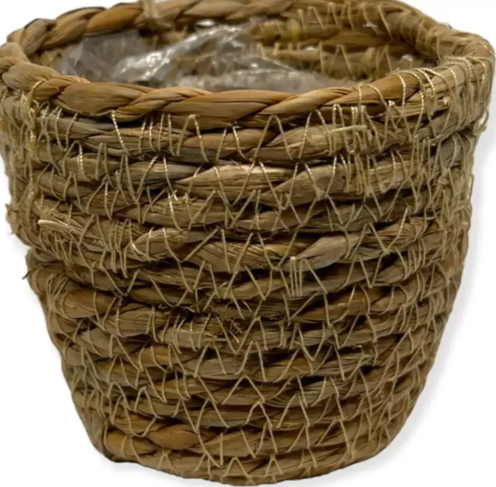 Plantenmand zeegras 10x9cm naturel