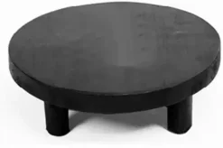 Plateau teak zwart 15x6 cm