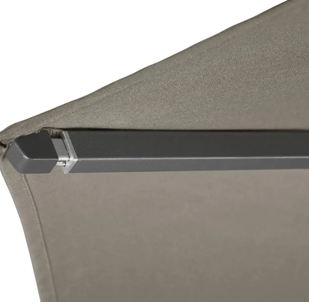 Platinum Sun & Shade parasol riva 350cm lichtgrijs
