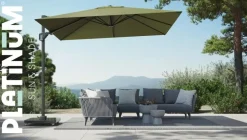 Platinum Sun & Shade parasolvoet Ancona Round Edge 90 kg graniet