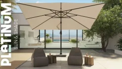 Platinum Sun & Shade zweefparasol challenger t1 premium 400x300cm faded black