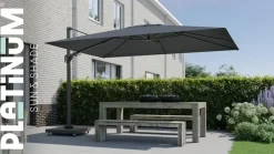 Platinum Sun & Shade zweefparasol challenger t2 premium 350x260cm manhattan