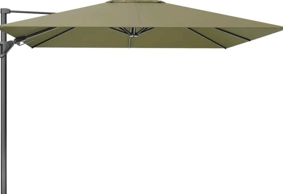 Platinum Sun & Shade zweefparasol challenger t2 premium 300x300cm lush green
