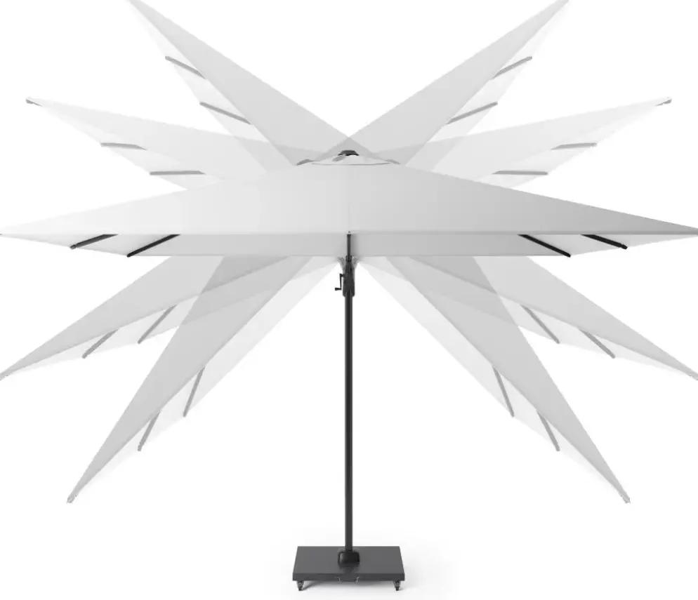 Platinum Sun & Shade zweefparasol challenger t2 premium 300x300cm lush green