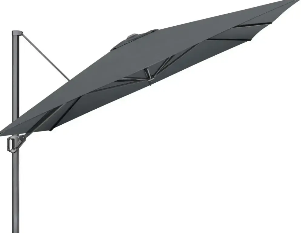Platinum Sun & Shade zweefparasol challenger t1 premium 350x350cm faded black