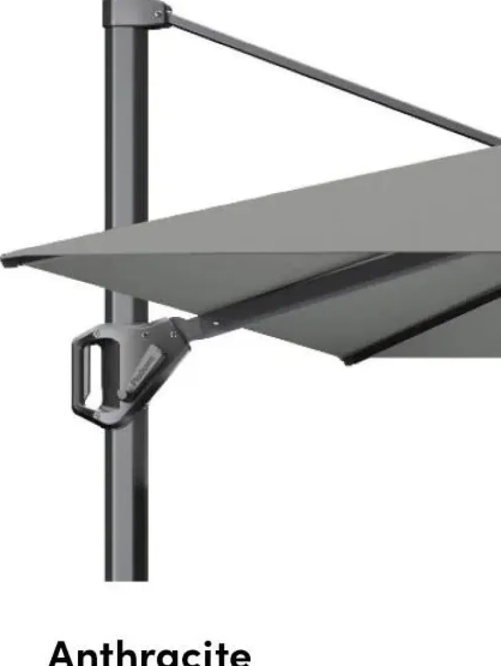 Platinum Sun & Shade zweefparasol challenger t1 premium 350x350cm faded black