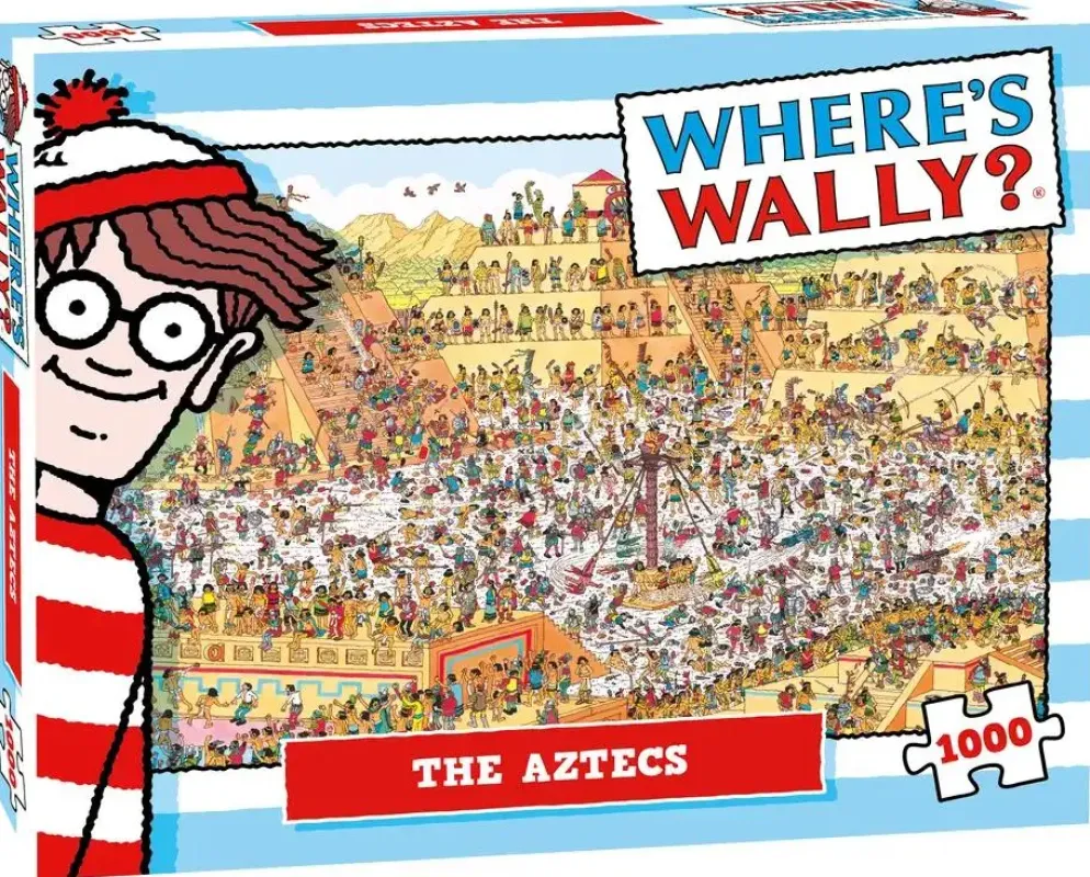 Plenty Gifts puzzel where's wally the aztecs 1000st
