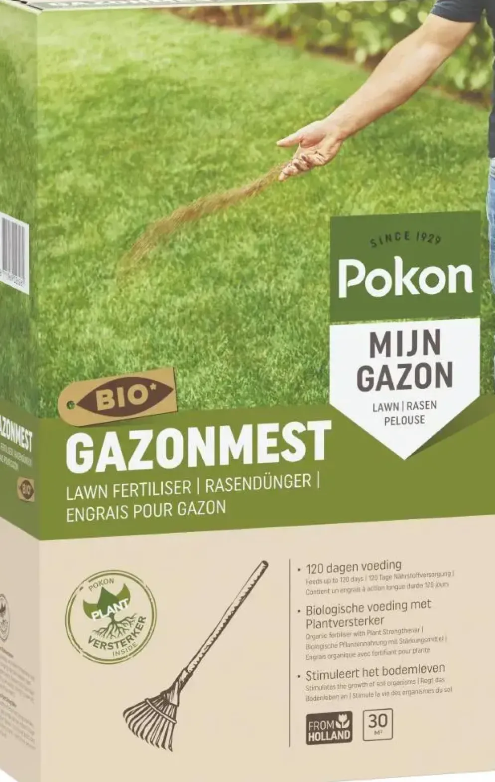 Pokon Bio Gazonmest 2kg voor 30m²