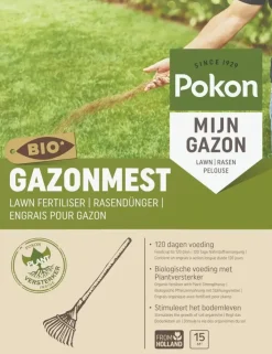 Pokon Bio Gazonmest 1kg voor 15m²
