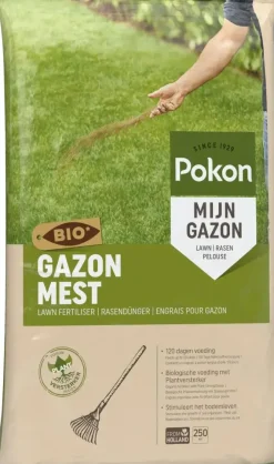 Pokon Bio Gazonmest 16,8kg voor 250m²