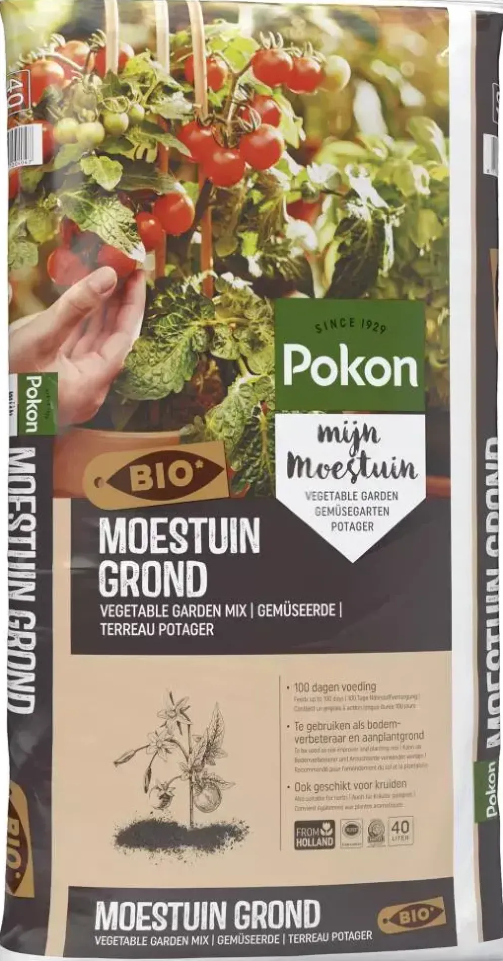 Pokon Bio Moestuingrond 40L