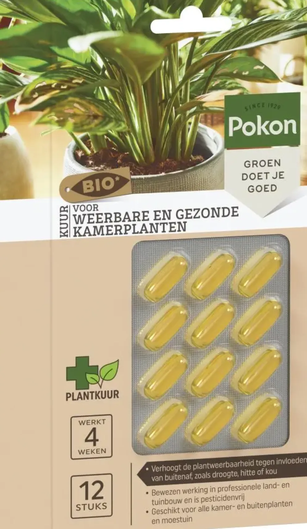 Pokon Bio Plantkuur Bladinsectgevoelige Planten Capsules 12 stuks
