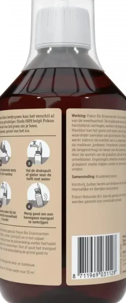 Pokon Bio Plantkuur Grasinsectgevoelige Gazons Concentraat 500ml