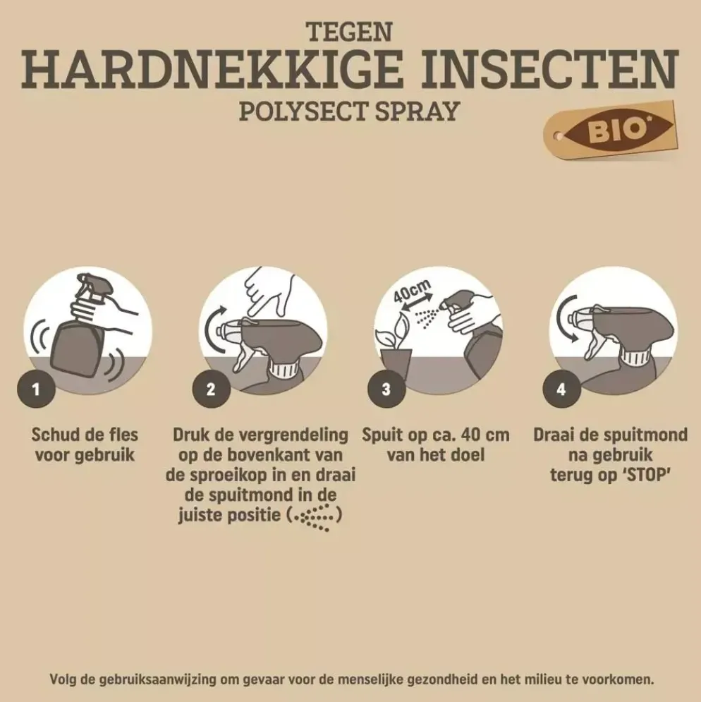 Pokon Bio Tegen Hardnekkige Insecten Polysect Spray 800ml