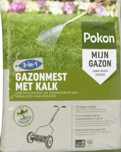 Pokon Gazonmest met Kalk 8,4kg voor 125m²