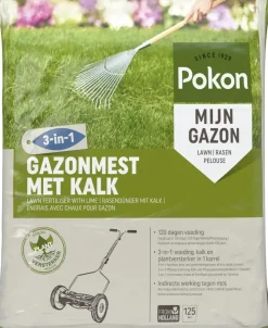 Pokon Gazonmest met Kalk 8,4kg voor 125m²
