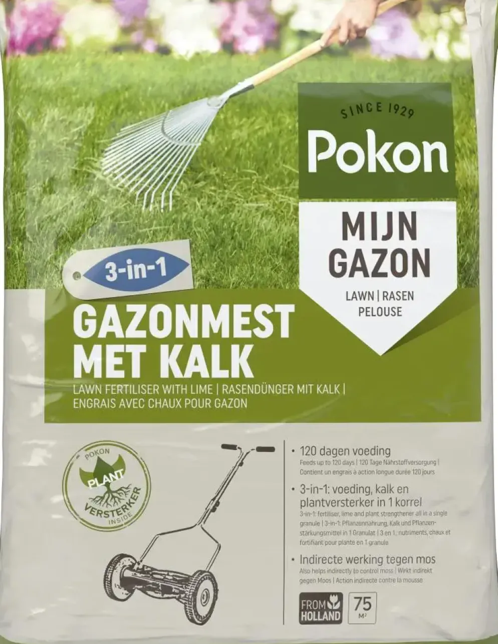 Pokon Gazonmest met Kalk 5kg voor 75m²