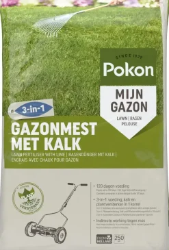 Pokon Gazonmest met Kalk 16,8kg voor 250m²