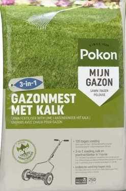 Pokon Gazonmest met Kalk 16,8kg voor 250m²