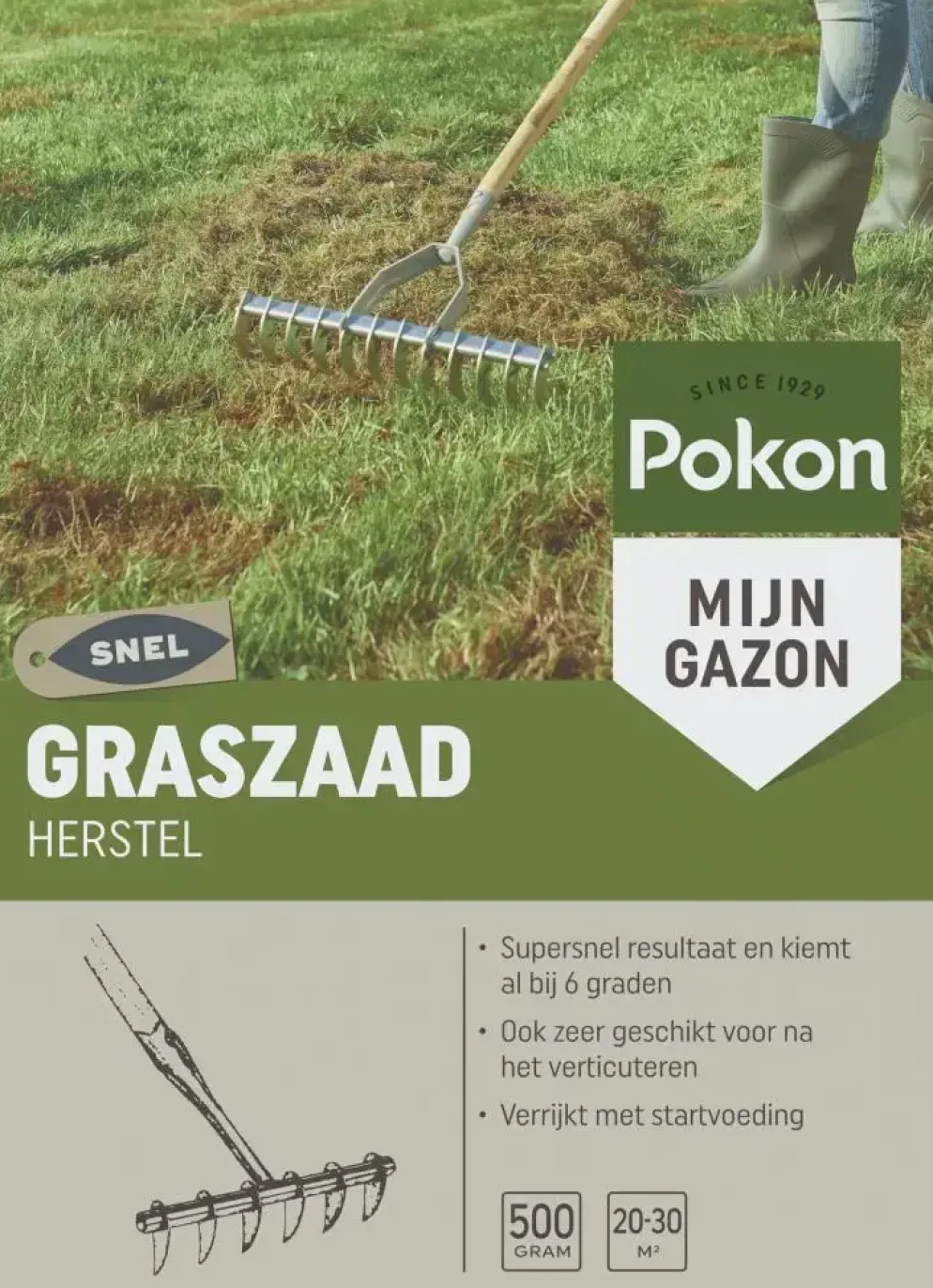 Pokon Graszaad Herstel SOS 500gr