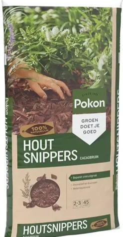 Pokon Houtsnippers Cacaobruin 45L