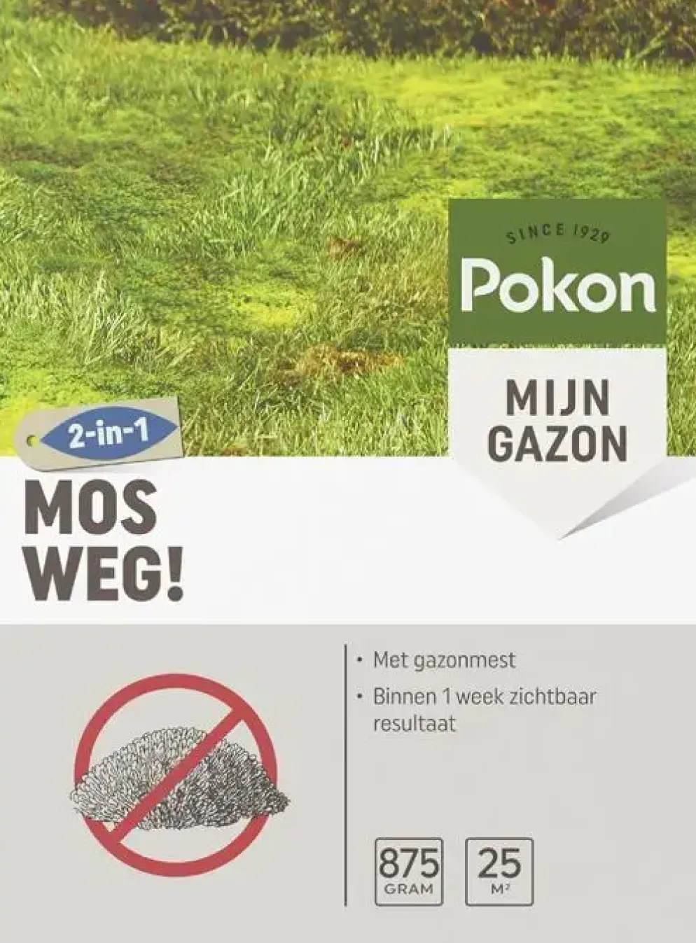 Pokon Mos Weg! 875gr voor 25m²