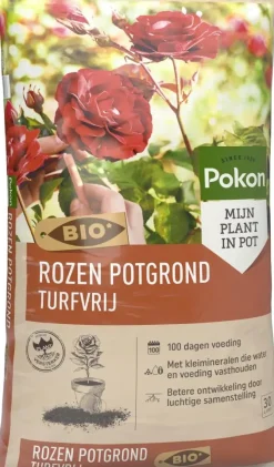Pokon potgrond rozen bio turfvrij 30l