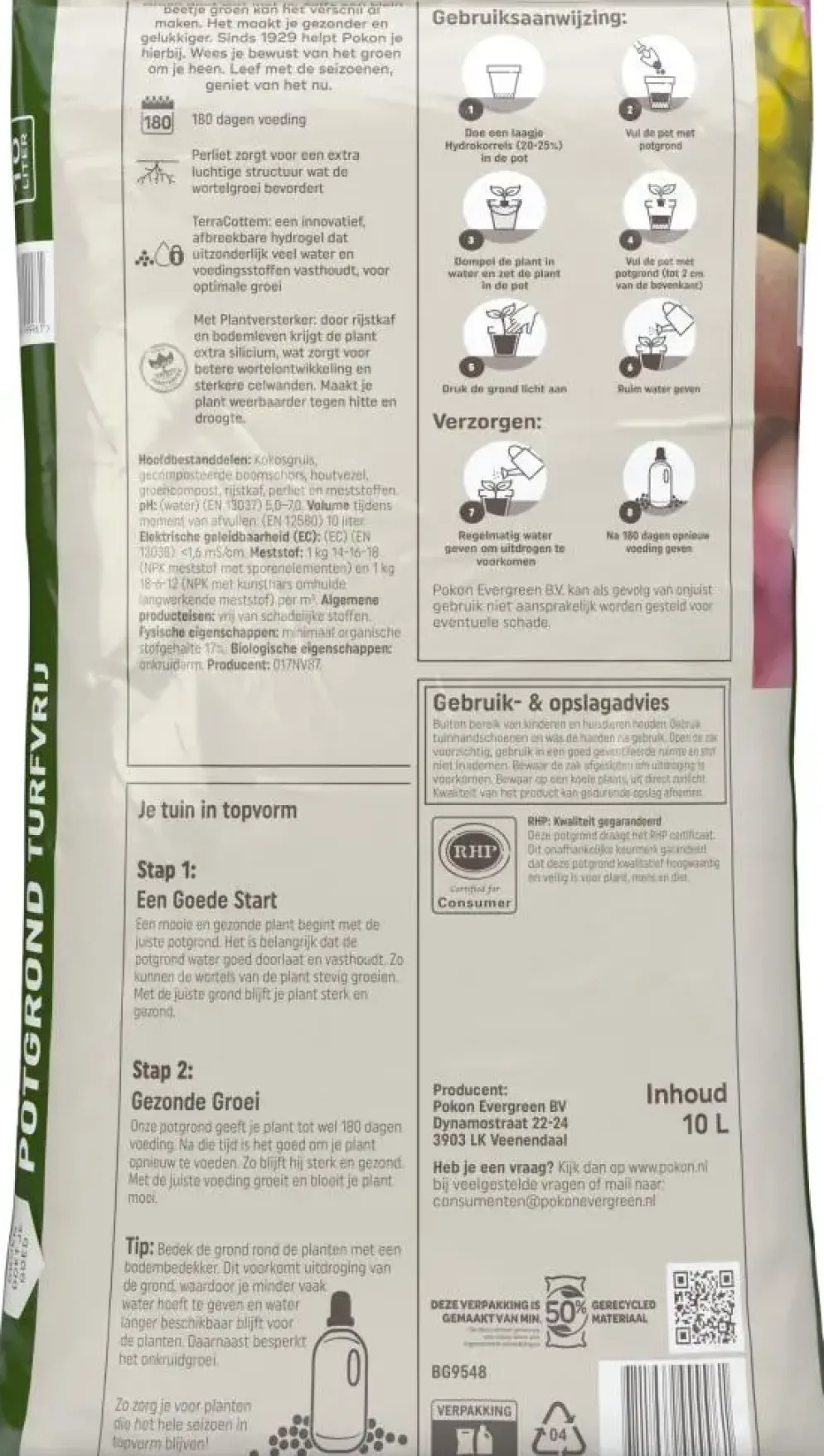 Pokon Premium Potgrond Turfvrij 10 L