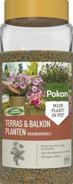 Pokon Terras & Balkon Planten Voedingskorrels 800g