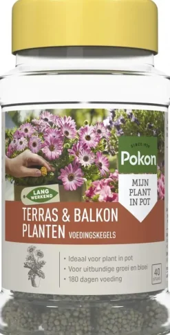 Pokon Terras & Balkon Planten Voedingskegels 40 stuks