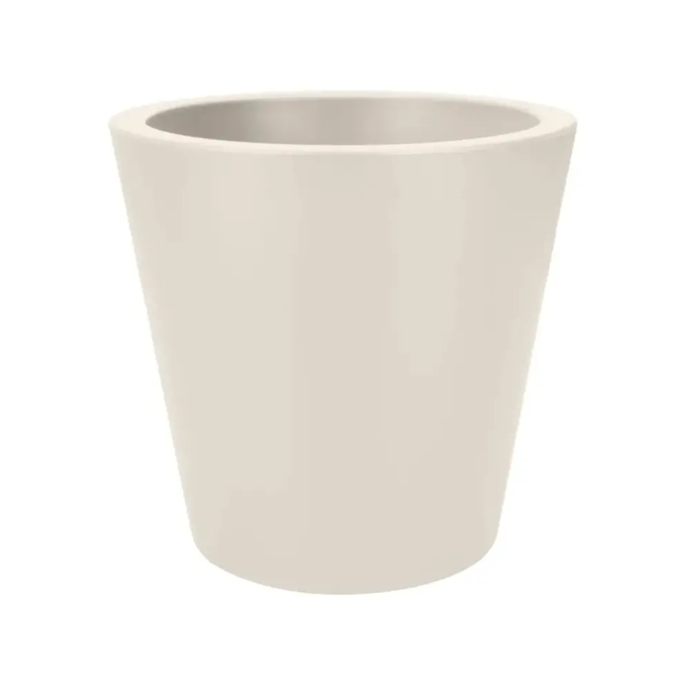 Pot pure straight d50cm linnen wit