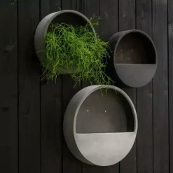 Pottery Pots muurpot wally hang s d40h9 zwart