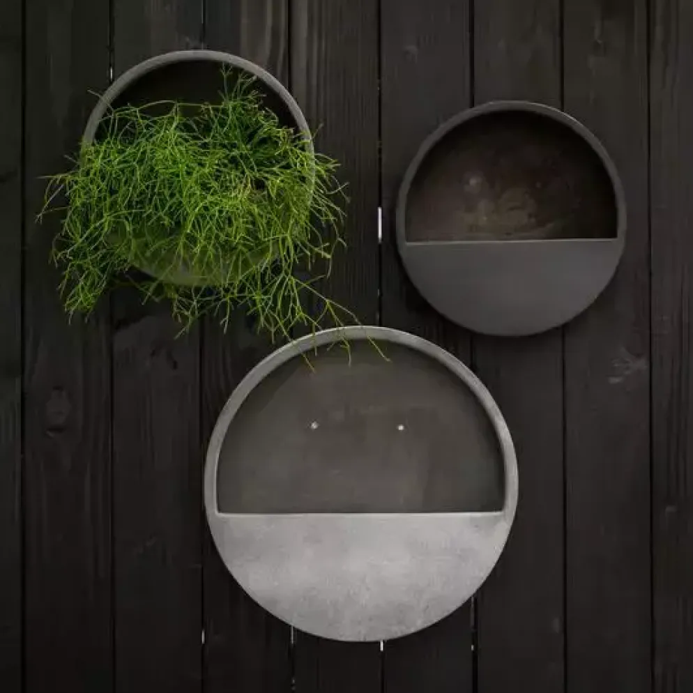 Pottery Pots muurpot wally hang xs 30x9cm black