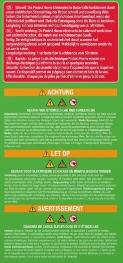 Protect Home Rattenval Elektronisch - Ongediertebestrijding - 1 stuk