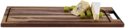 Pure Rose Wood serveerplank recht met sapgoot 49 cm