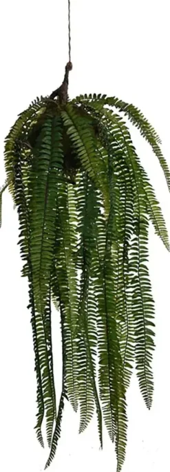 Pure Royal kunst hangplant varen 73cm groen