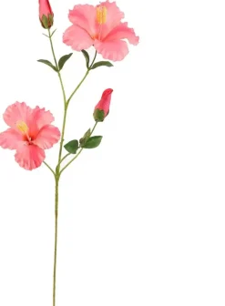 Pure Royal kunsttak hibiscus 75cm roze
