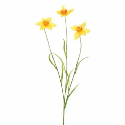 Pure Royal kunsttak narcis 70cm geel