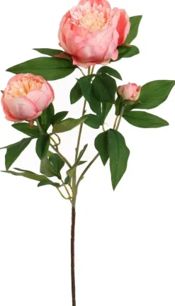 Pure Royal kunsttak pioen tak 70cm zalm